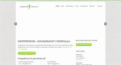 Desktop Screenshot of kroppsforum.se